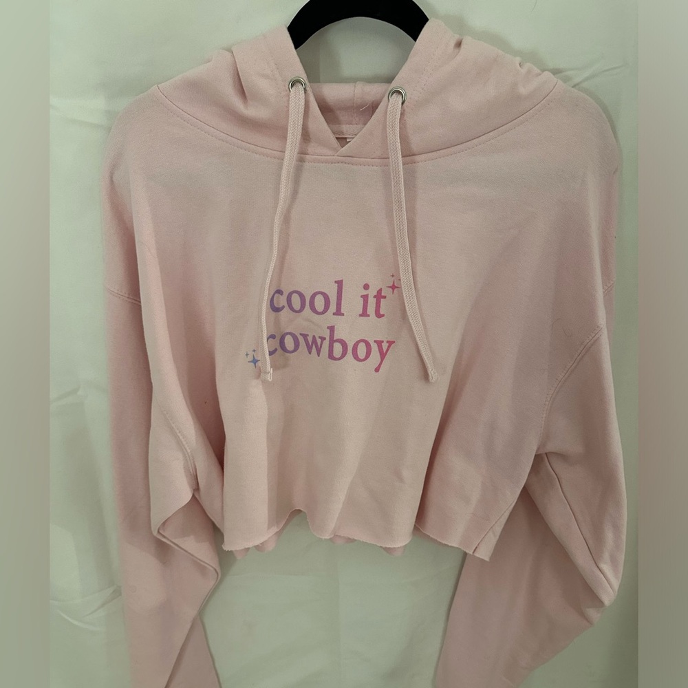 Cool It Cowboy Cropped Hoodie
